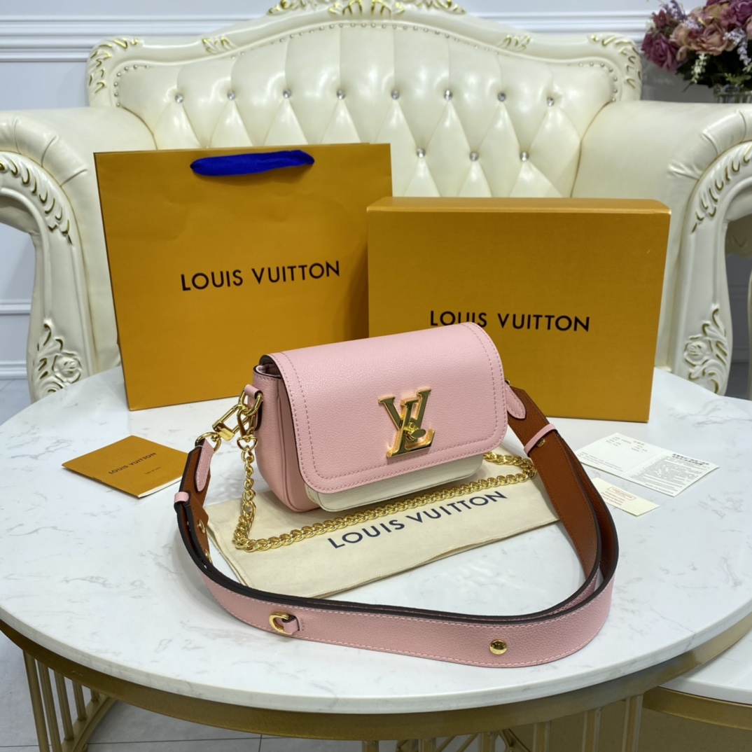 Louis Vuitton LOCKME TENDER Shoudler Bag M58555 Rosewater Pink